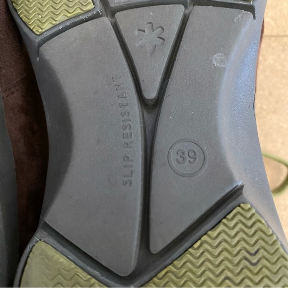 Dansko Mens Brown & Green Leather Lace Up Sneaker Size 39 US 7.5 fits - Picture 5 of 9